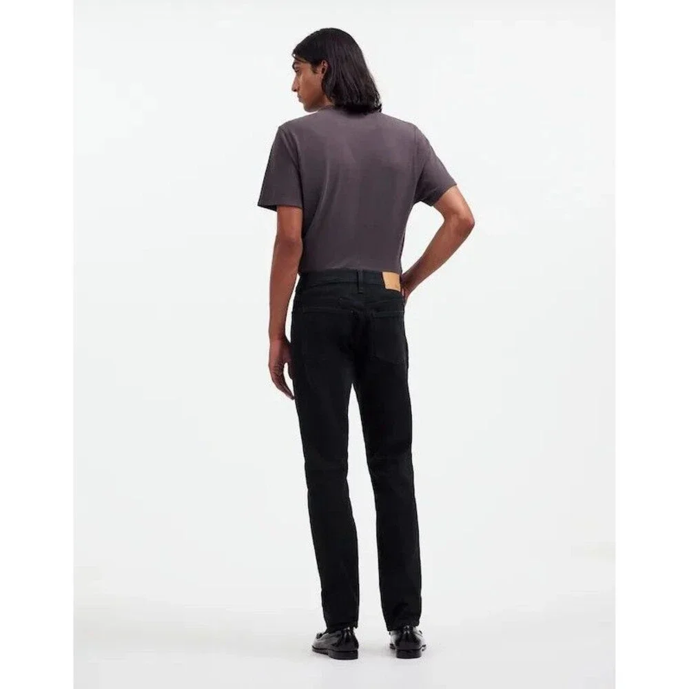 Madewell Jeans Mens 42x30 (tag 40x30) Black Straight Flex Denim Slim NG296 NWT